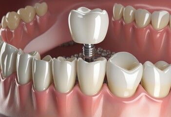 Dental implant, medical concept