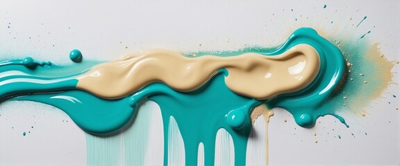 Obraz premium Colorful color acrylic oil paint background banner