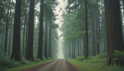 Obraz premium Vintage photography of magical forest