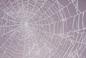 Obraz premium Pastel Halloween Spiderweb Form Background