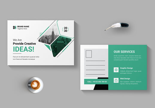 Corporate Post Card Template