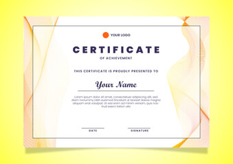 modern certificate template colorfull luxury