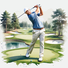 Obraz premium Golf Ilustration Design Very Cool