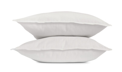 Two new soft pillows isolated on white