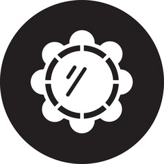 tambourine glyph icon