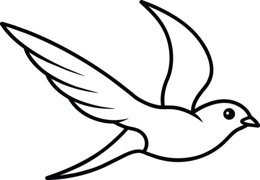 recommend clip art: Sparrow silhouette vector illustration.