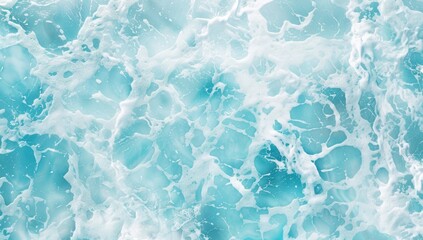 Obraz premium light blue water in swimming pool, top view, seamless pattern