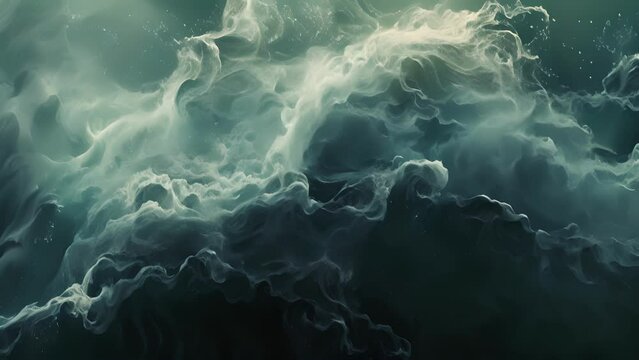 Ocean spray forms a delicate mist that caresses the shoreline mirroring the behavior of electrons in a magnetic field.