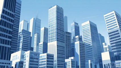 Fototapeta premium city skyline vector illustration