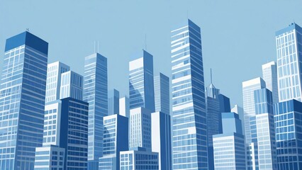 Fototapeta premium city skyline vector illustration