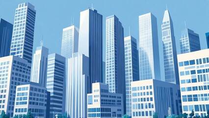 Fototapeta premium city skyline vector illustration