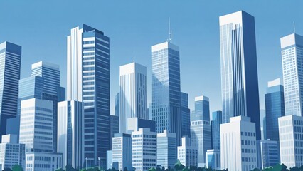 Fototapeta premium city skyline vector illustration