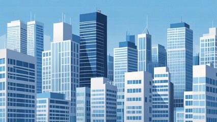 Fototapeta premium city skyline vector illustration