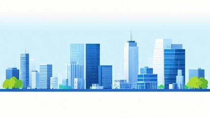 Fototapeta premium city skyline vector illustration