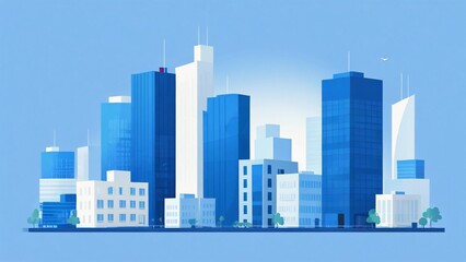 Fototapeta premium city skyline vector illustration