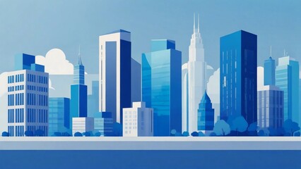 Fototapeta premium city skyline vector illustration