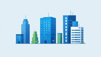 Fototapeta premium city skyline vector illustration