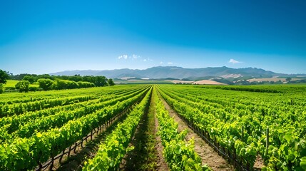 Vibrant Green Serenity: A Perfectly Aligned Array of Nature's Finest, Evoking Peace and Harmony in Rows of Lush Greenery