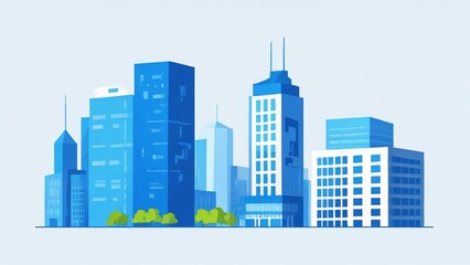 Fototapeta premium city skyline vector illustration