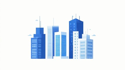 city skyline vector illustration