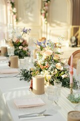 wedding reception table