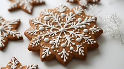  a freshly baked gingerbread cookie