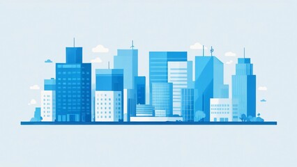 Fototapeta premium city skyline vector illustration
