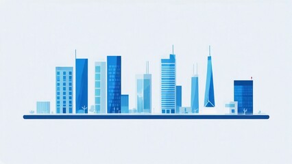Fototapeta premium city skyline vector illustration
