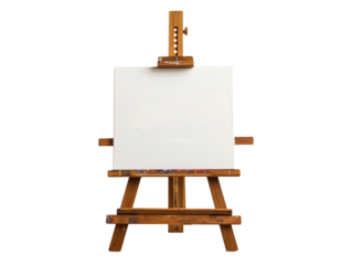 Easel with canvas