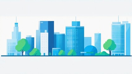 city skyline vector illustration