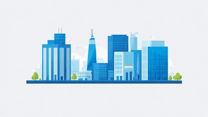 Fototapeta premium city skyline vector illustration