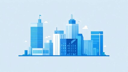 Fototapeta premium city skyline vector illustration