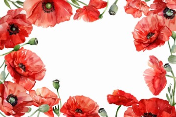 Abstract floral background with colorful flowers. Mock-up for your design.. Beautiful simple AI generated image in 4K, unique.