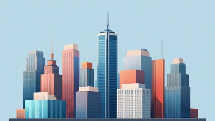 city skyline vector illustration