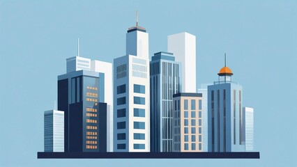 city skyline vector illustration