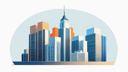 Fototapeta premium city skyline vector illustration
