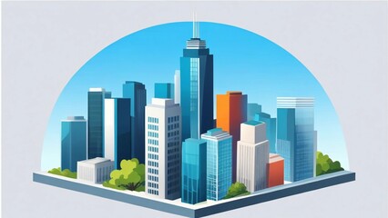 city skyline vector illustration