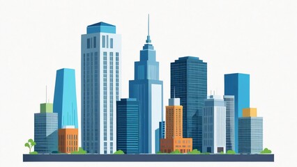 Fototapeta premium city skyline vector illustration