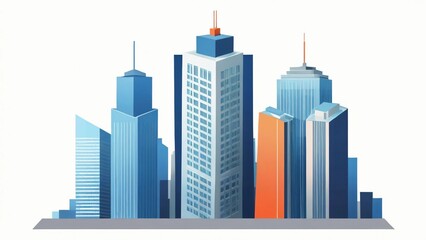 Fototapeta premium city skyline vector illustration
