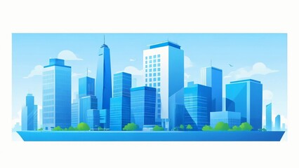 Fototapeta premium city skyline vector illustration