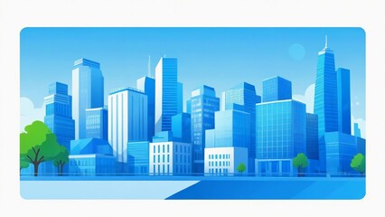Fototapeta premium city skyline vector illustration