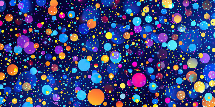 Dotted Delight: Randomly scattered dots in various sizes, creating a lively and playful background