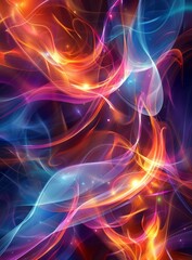 Fototapeta premium Wavy Abstract Colorful Background