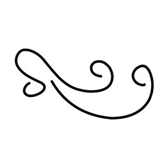Swirl ornament stroke
