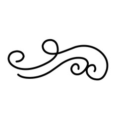 Swirl ornament stroke