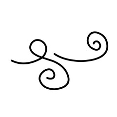 Swirl ornament stroke