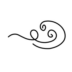 Swirl ornament stroke