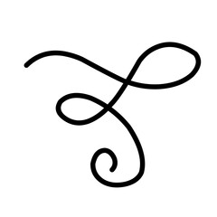 Swirl ornament stroke