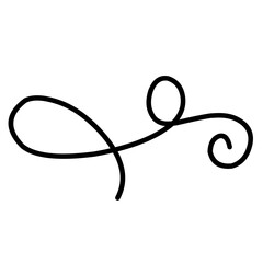 Swirl ornament stroke