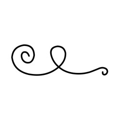 Swirl ornament stroke